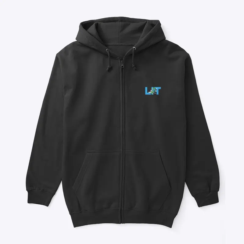 Lit On the Run Unisex Full Zip Hoodie 