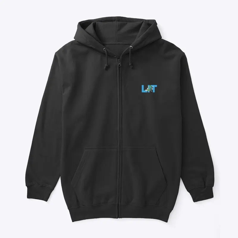 Lit On the Run Unisex Full Zip Hoodie 